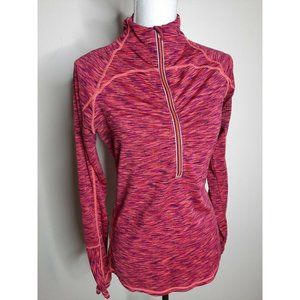 Athleta 1/2 Zip Reflective Compression Shirt Small